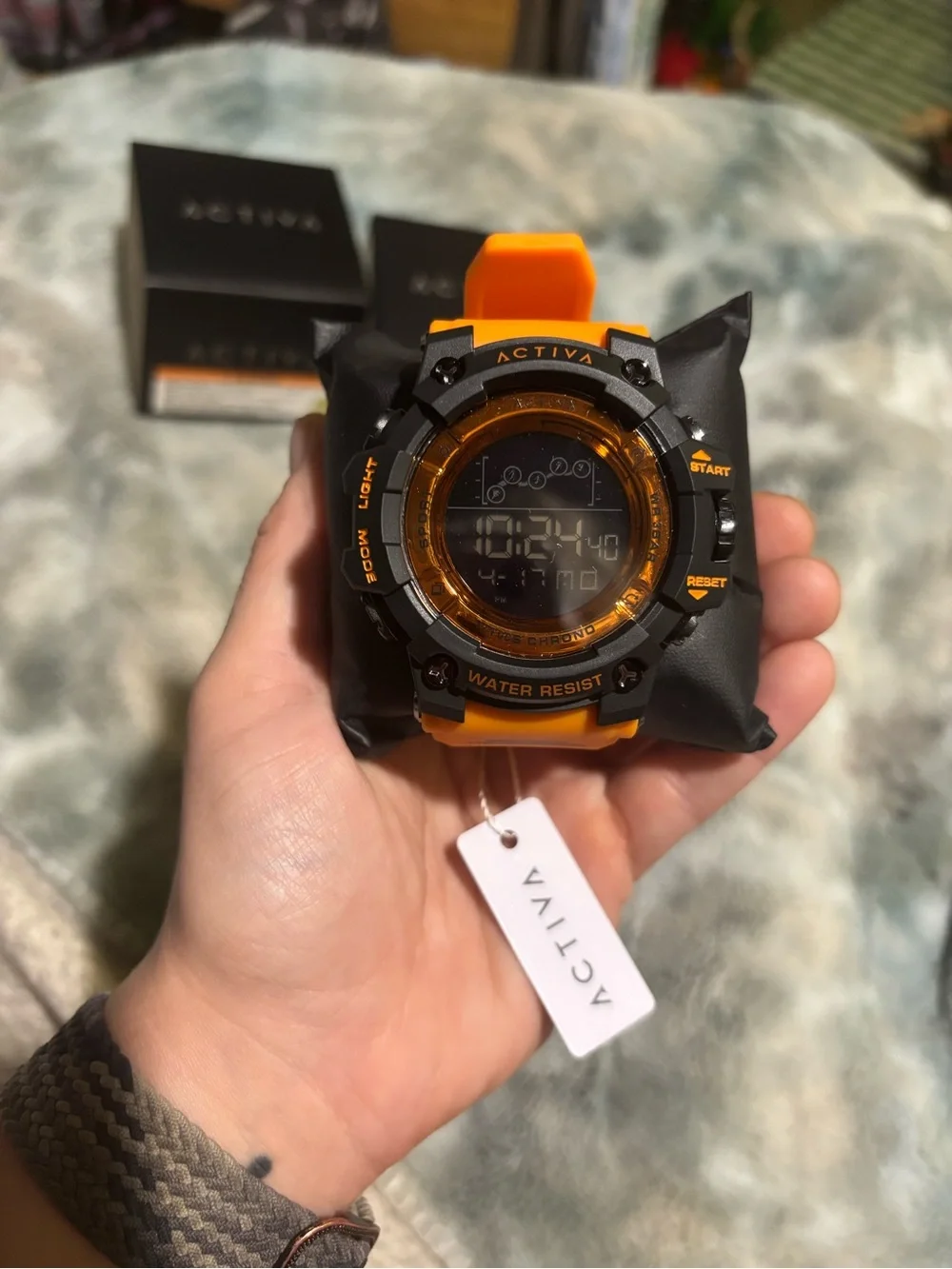 Activa X Invicta Digital Unisex Watch - 50mm, Orange (ACW8082-009)
